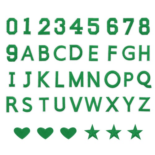 78pcs iron letters and - 78pcs, on